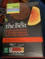 Dark chocolate and orange cookies