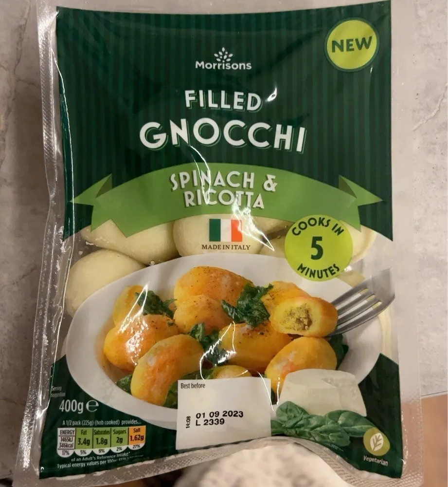 Spinach & Ricotta gnocchi