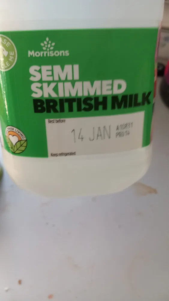 Morrisons semi skimmed Milk
