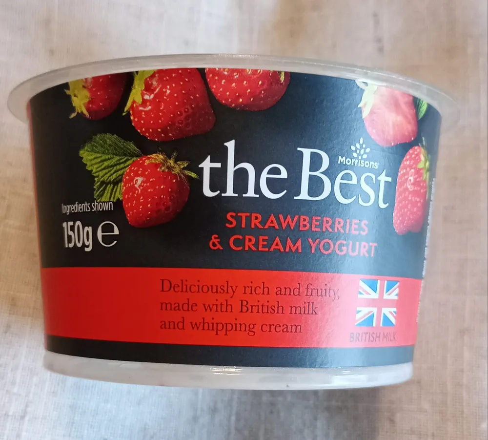 strawberry and cream yogurt