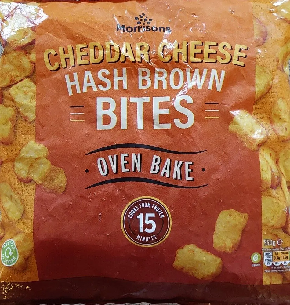 Cheddar cheese hash brown bites