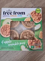 4 Apple Crumble Pies