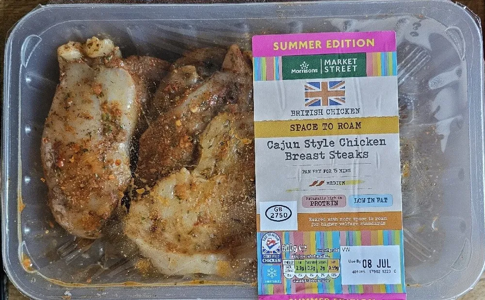 Cajun Style Chicken Breast Steaks