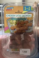 Chicken satay skewers