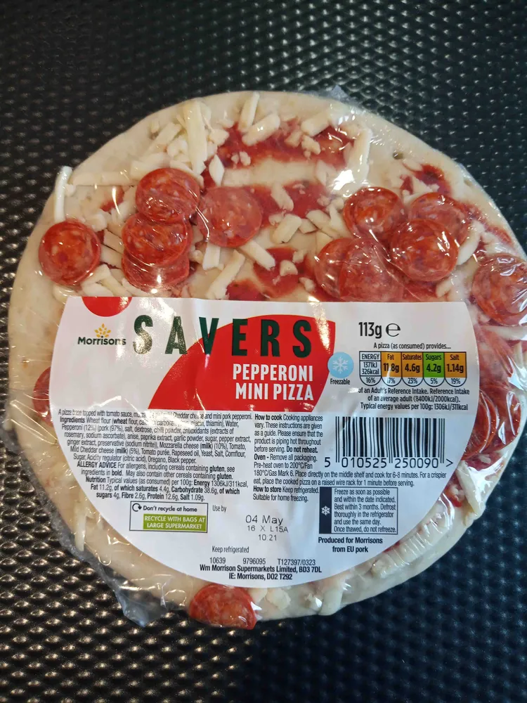 Pepperoni mini pizza
