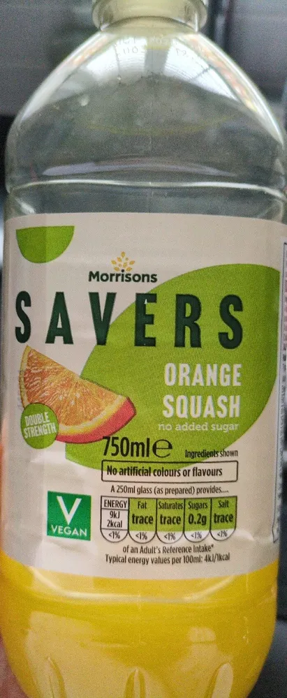 Morrisons Savers Orange Squash 750ml
