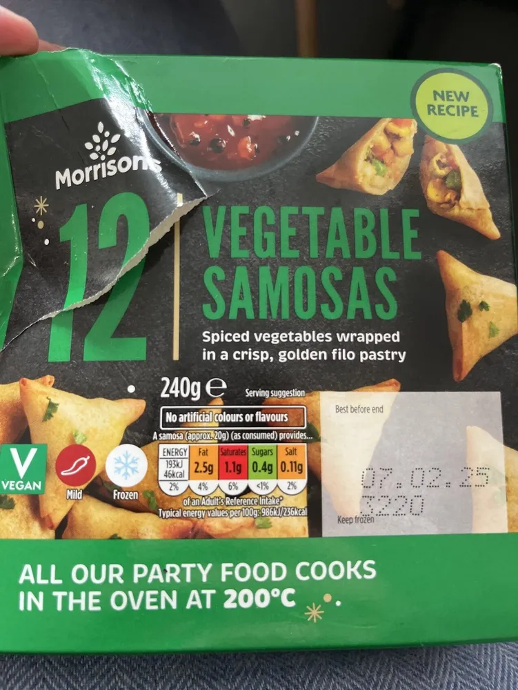 Vegetable Samosa’s