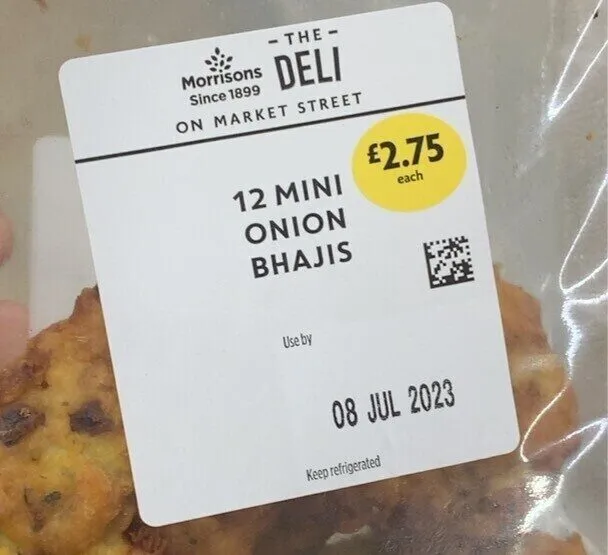 12 mini onion bhajis