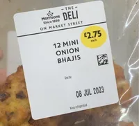 12 mini onion bhajis