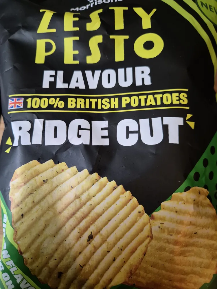 Zesty Pesto Flavour Ridge Cut Crisps