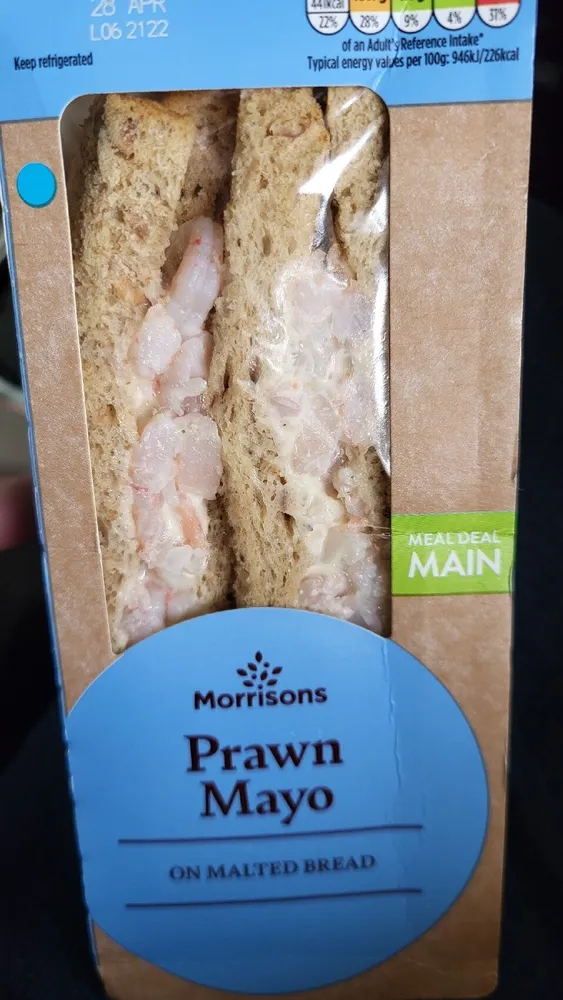 Prawn Mayo Morrisons Sandwich