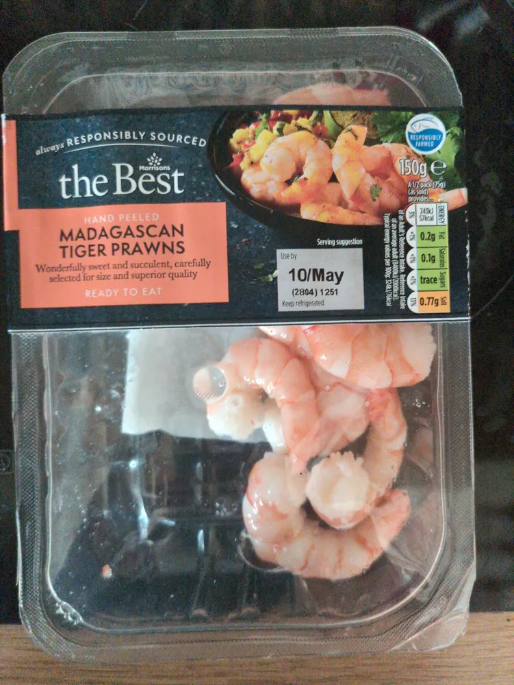 Madagascan Tiger Prawns