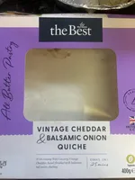 Vintage Cheddar & Balsamic Onion Quiche
