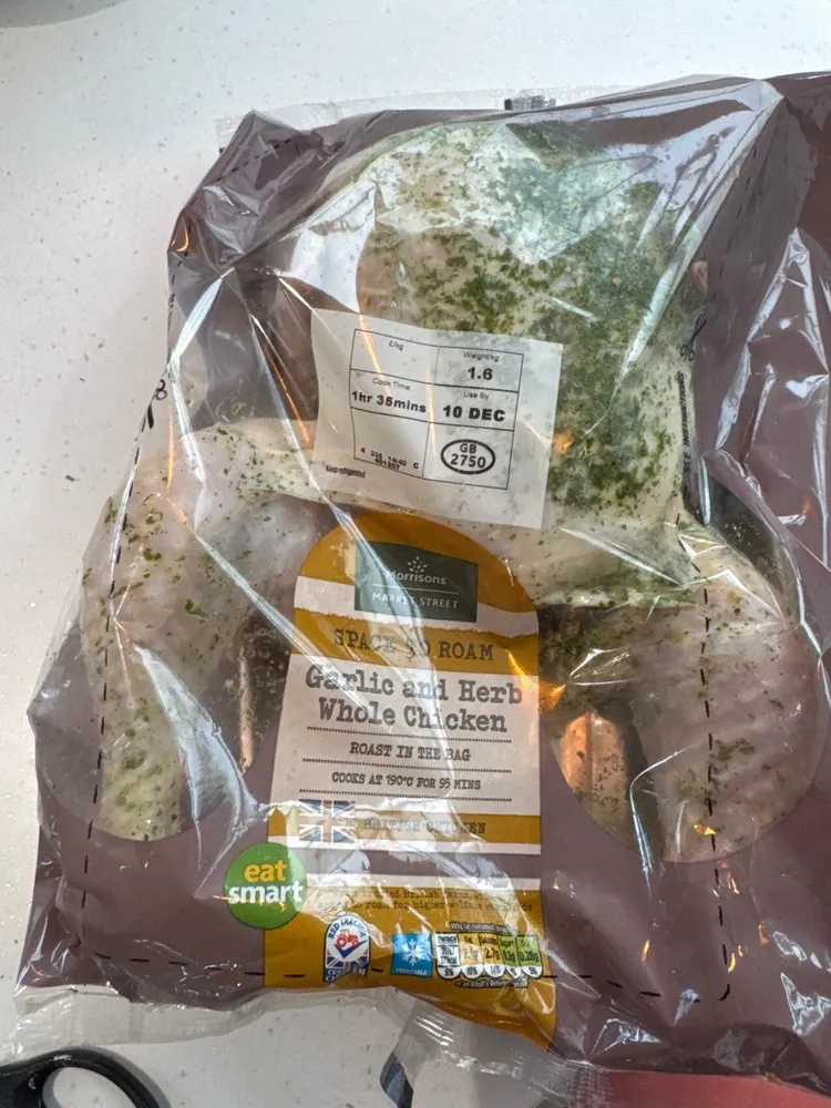 Garlic And Herb Whole Chicken