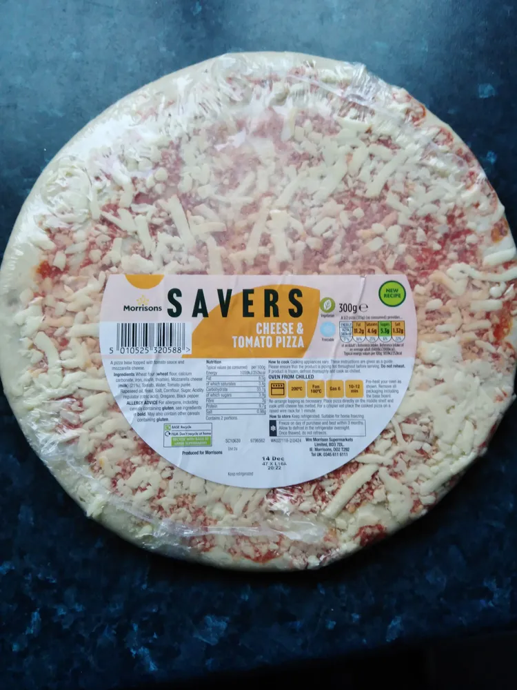Savers cheese pizza
