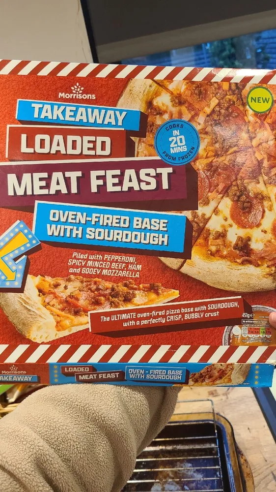 Takeaway Loaded Meat Feast Pizza