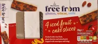 Iced Fruit Cake Slice