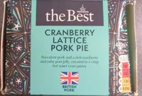 Cranberry Lattice Pork Pie