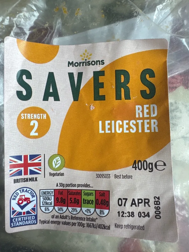 Red Leicester cheese