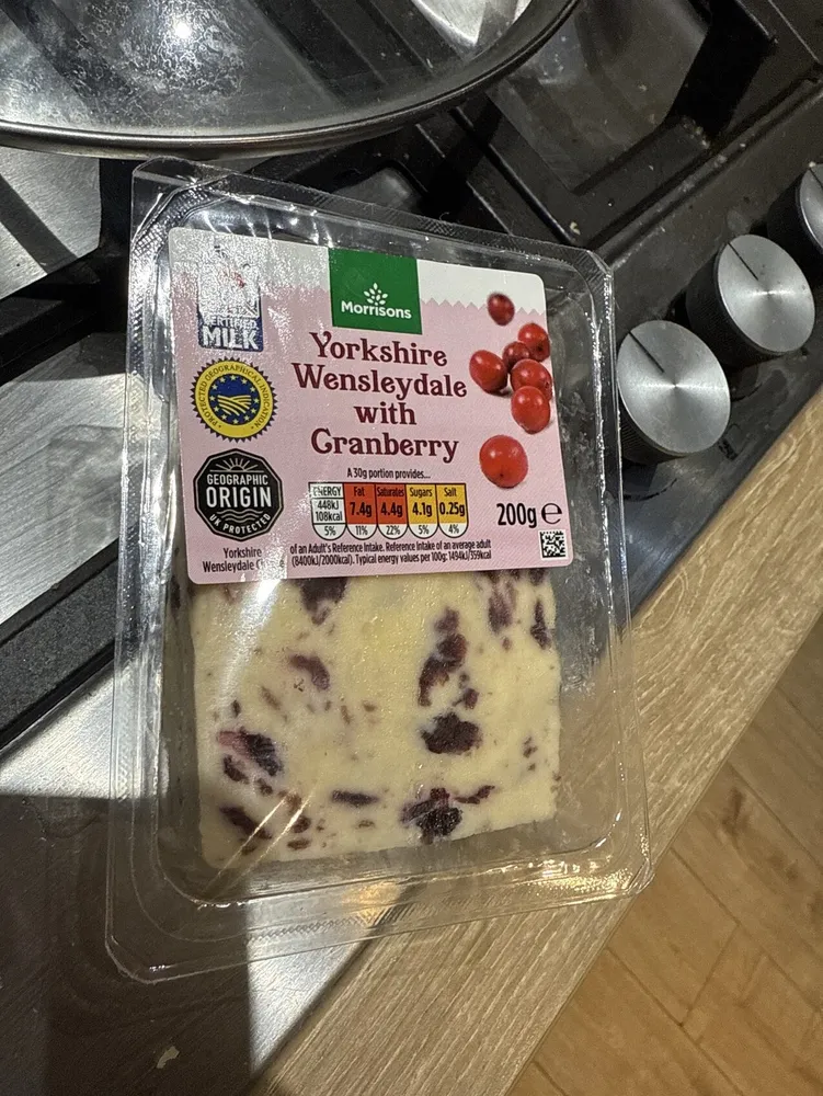 Yorkshire Wensleydale with Cranberry Cheese