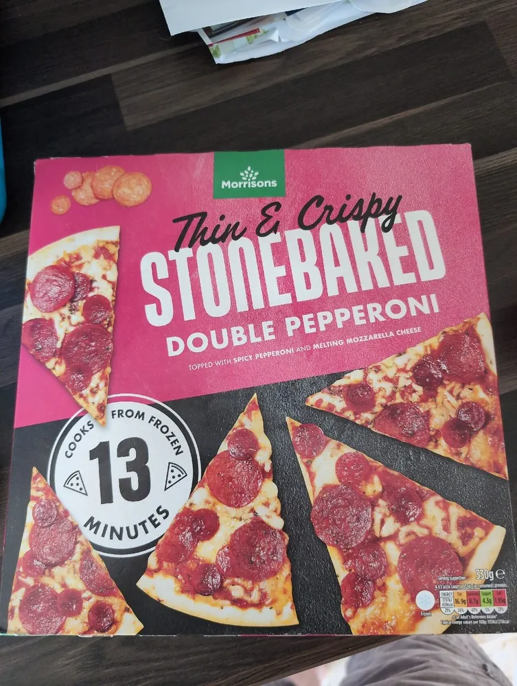Thin & Crispy Stonebaked Double Pepperoni