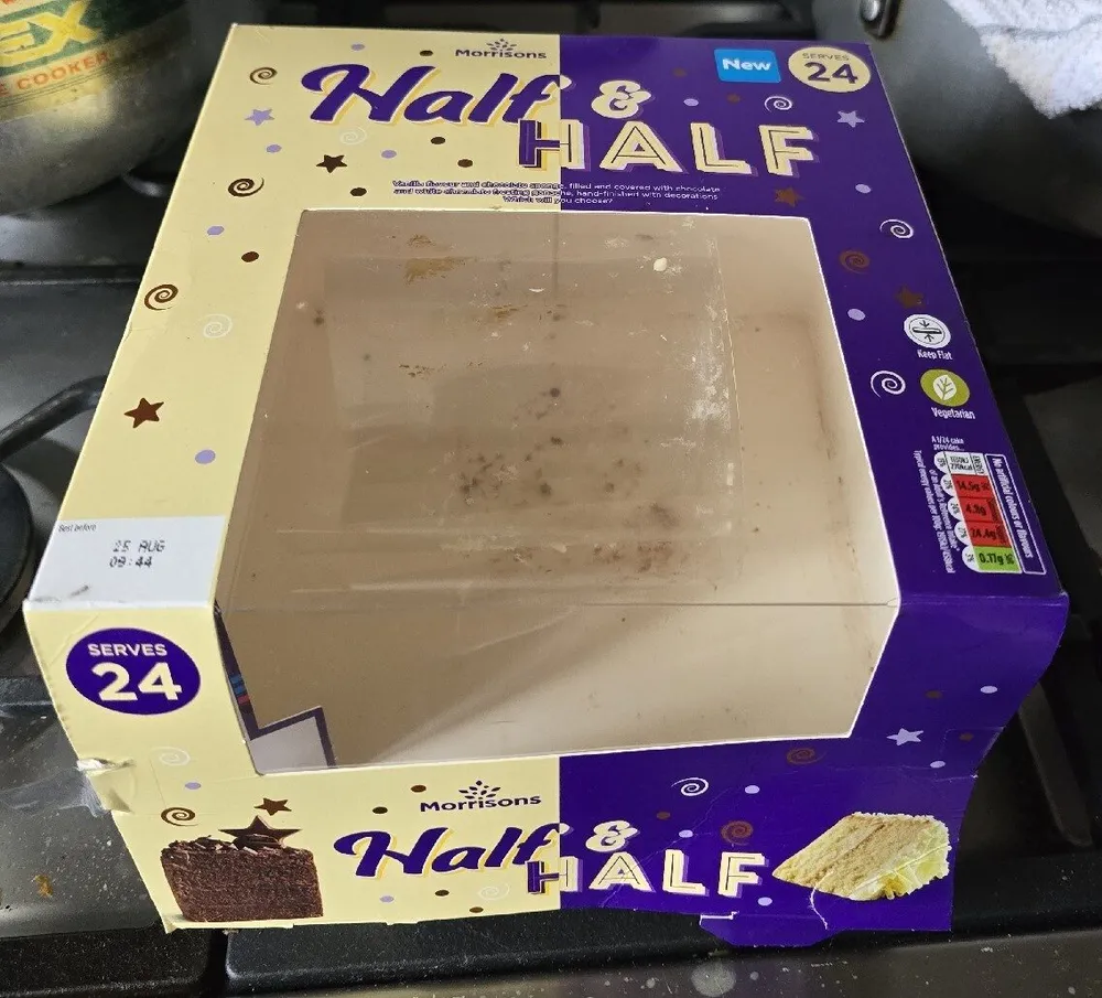 Half & Half Cake