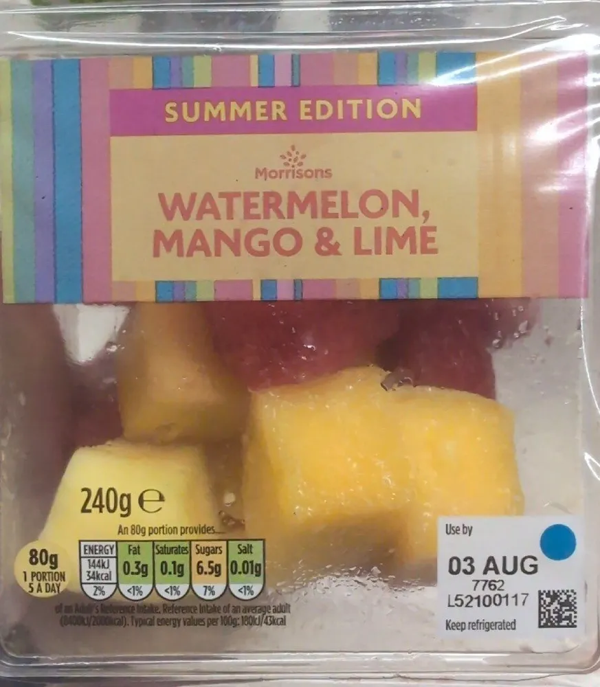 Morrisons Watermelon, Mango And Lime