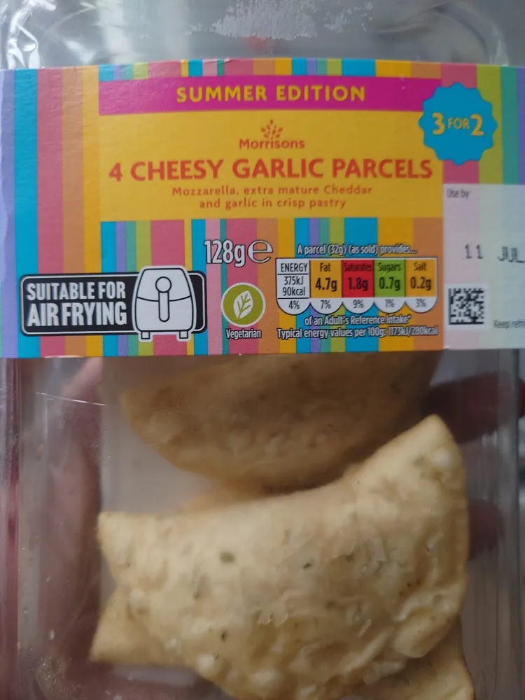 Cheesy Garlic Parcels