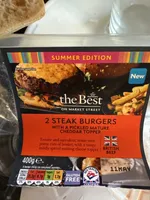Steak Burgers With Pickled Mature Cheddar Topper