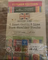 Pork Shoulder Steaks (Sweet Chilli & Lime)