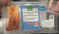 Cocktail Sausages With A Tomato Sauce Dip