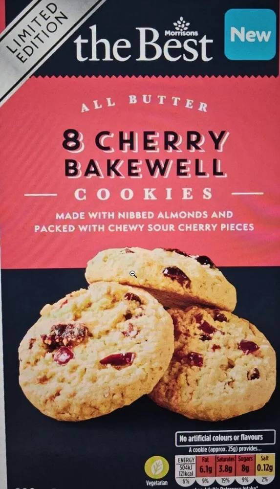 Cherry Bakewell Cookies (The Best)