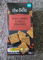 Spelt, honey and chilli crackers