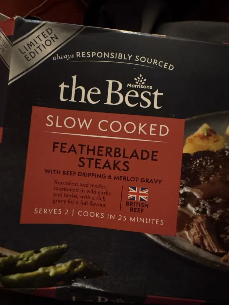 Slow Cooked Featherblade Steaks