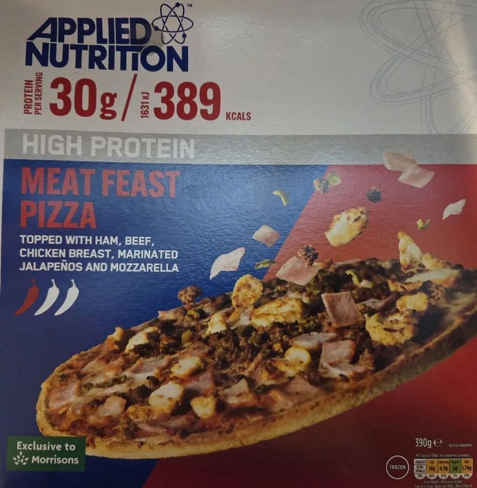 High Protein Meat Feast Pizza