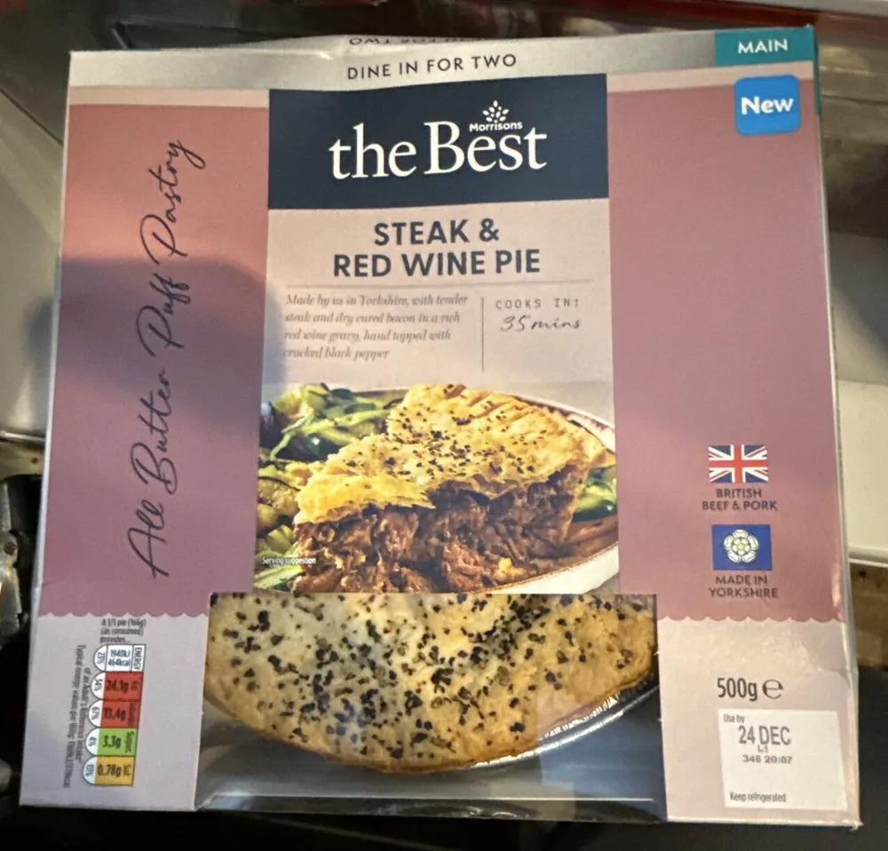 Steak & Red Wine Pie