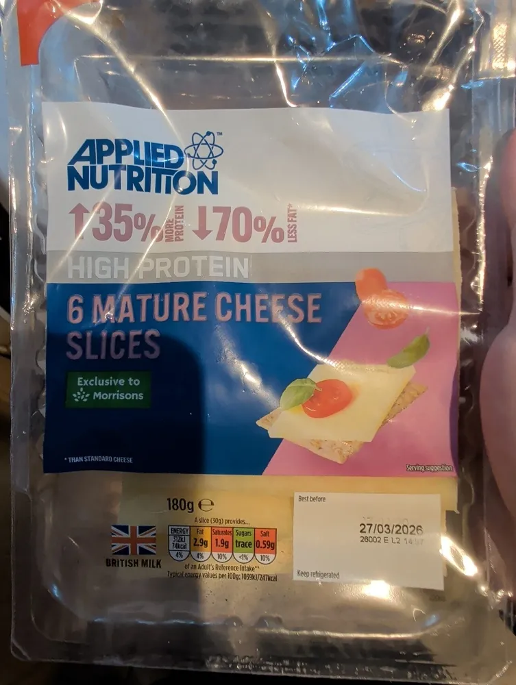 High Protein Mature Cheddar Slices