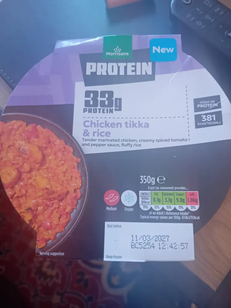 Chicken Tikka And Rice