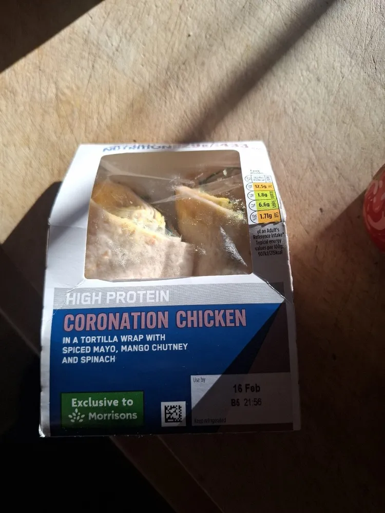 Coronation Chicken Wrap