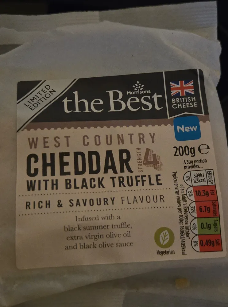 West Country Cheddar with Black Truffle
