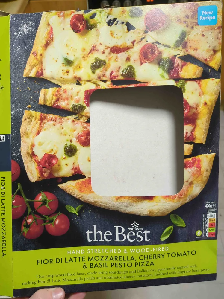 Fior Di Latte Mozzarella, Cherry Tomato & Basil Pesto Pizza