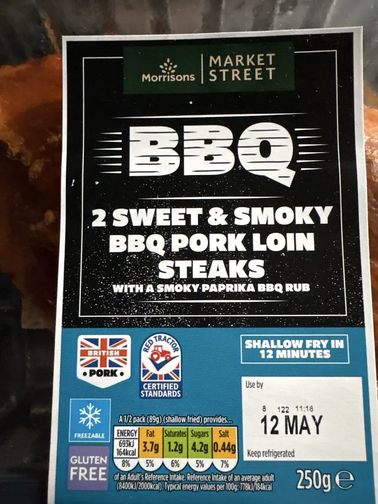 Sweet & Smoky Bbq Pork Loin Steaks