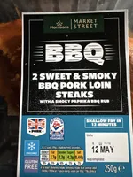 Sweet & Smoky Bbq Pork Loin Steaks