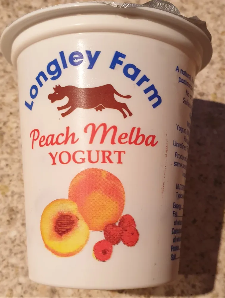 peach melba yoghurt