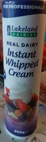 Instant whipped cream
