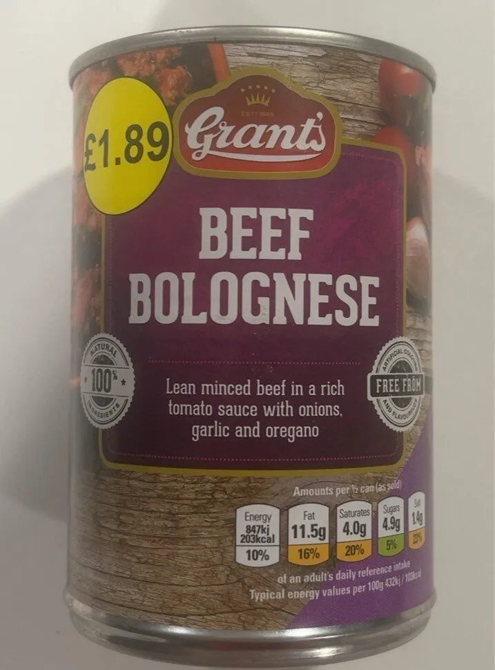 Beef bolognese