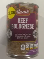 Beef bolognese