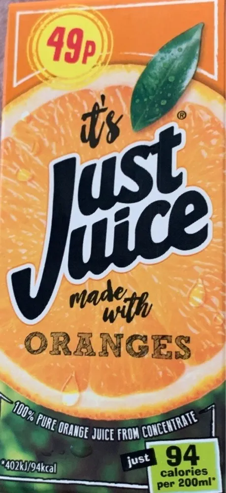 100% Pure Orange Juice