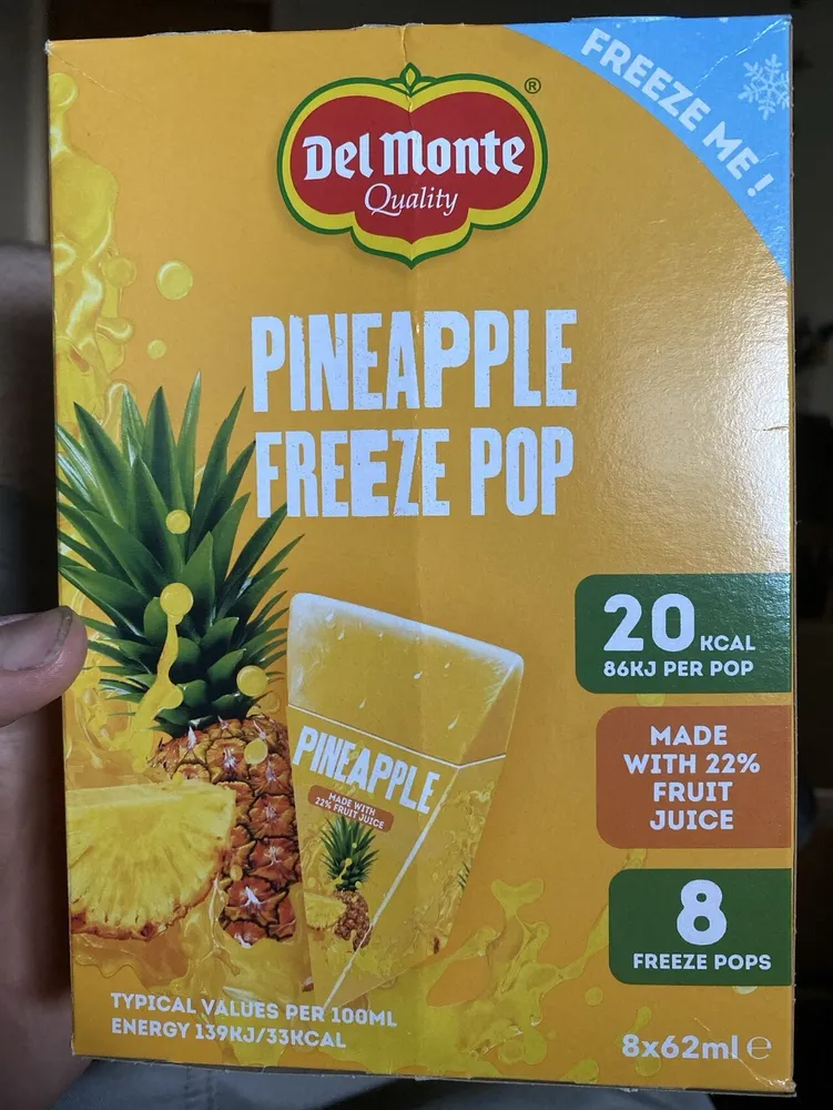 Pineapple Freeze pops