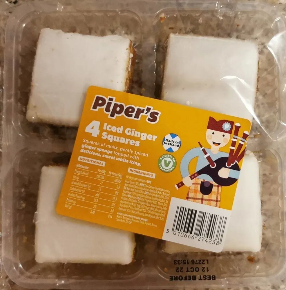 Iced Ginger Squares